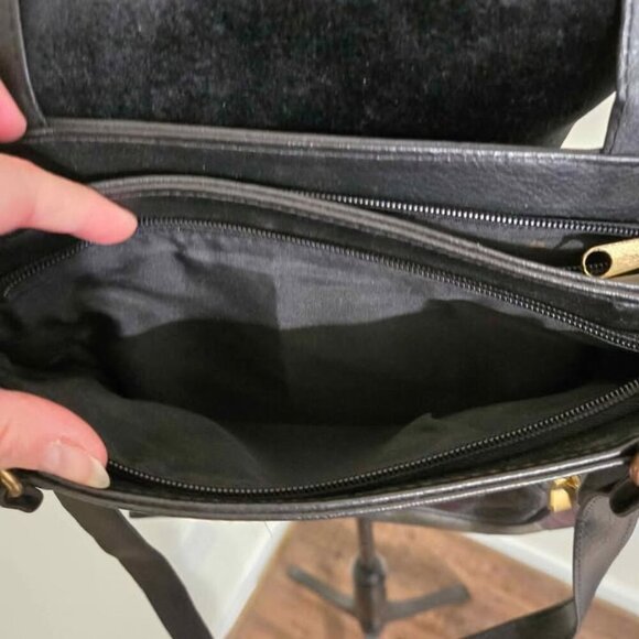 ✨️Vintage✨️ 1980's Black Multi-color Patchwork Handbag - Picture 5 of 7